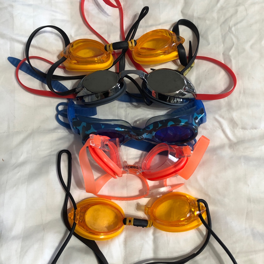 5  Assorted Swim Goggles